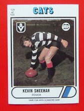 1976 Scanlens VFL Card:  KEVIN SHEEHAN (Geelong) #129 ......  NEAR MINT !