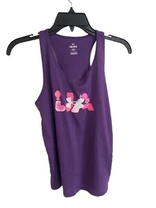 UNDER ARMOUR Bubble Abbreviation Racerback Tank Top Girls Size: YLG - Picture 1 of 2