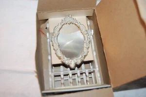 Vintage Hartkunststoff Spiegelglas Halle Baum Salz + Pfeffer - Bild 1 von 5