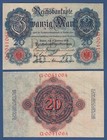 20 Mark 1914 KASSENFRISCH / UNC  Ro.47 b