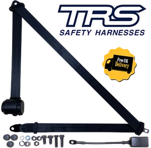 3 Point Retractable Lap & Diagonal Seat Belt Classic Cars (TRS Safety Harnesses) - Picture 1 of 50