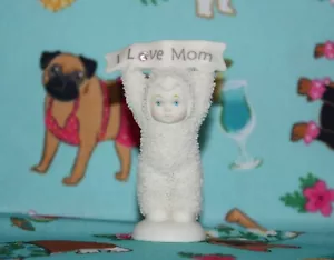 Department 56 Snow Babies "I LOVE MOM" Figurine, 2002 - Picture 1 of 3