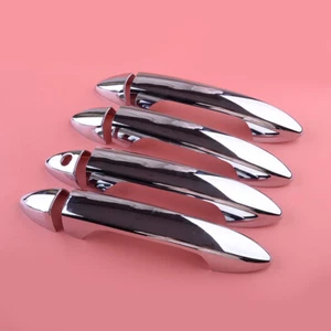 Chrome Side Door Handle Cover Trim Fit For Honda Pilot 2016-2021 - Foto 1 di 5