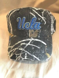 UCLA Bruins Distress Camo Gray/Black Baseball Cap Adjustable NEW - Picture 1 of 7