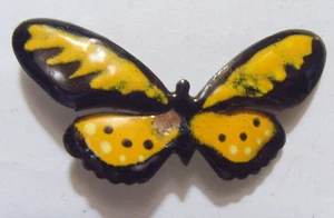 1950s vintage nice enameled orange butterfly brooch collector jewelry 52540 - Picture 1 of 3