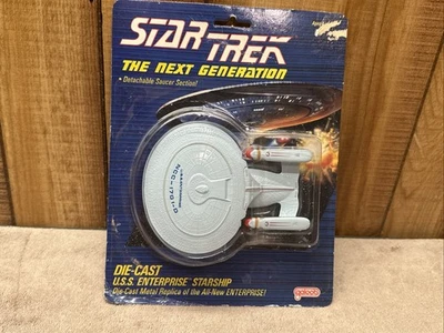 New & Sealed 1988 Star Trek Next Gen Die-Cast Enterprise Starship (Galoob, 5346) - Image 1 of 4