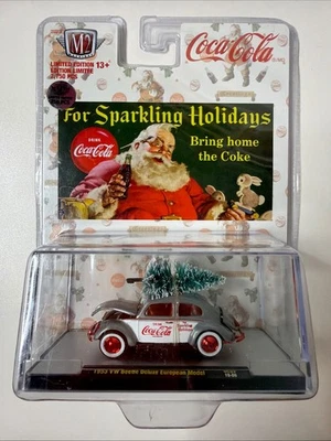 M2 Machines 1953 VW Beetle Coca-Cola Santa Holiday Super Raw Chase 250 pcs 1:64 - Image 1 of 4