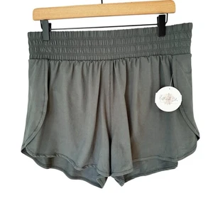 Nuevo con etiquetas Pantalones Cortos Boho Jaspeados Para Mujer Rastreador Entrenamiento En Abeto Ahumado Talla 1X - Imagen 1 de 10