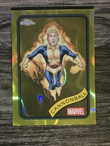 2025 Marvel Topps Chrome Cannonball #51 Yellow Lava Refractor NEAR MINT+ 🔥 - Picture 1 of 6