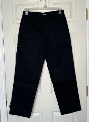 NUEVO Pantalones Chinos Lands End Para Hombre 30x29 Sin Planchar Negro Ajuste Tradicional Foto 1 de 4