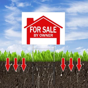 7 Stück 24 x 18 Zoll zu verkaufen durch Besitzer Schild doppelseitig Tag der offenen Tür Immobilien... - Bild 1 von 7