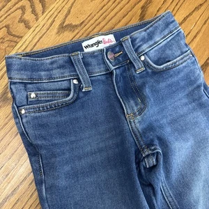 Wrangler Barbie Flare Jeans for Girls Classic Rise Pink Wrangler Patch 7 Mattel - Picture 1 of 16