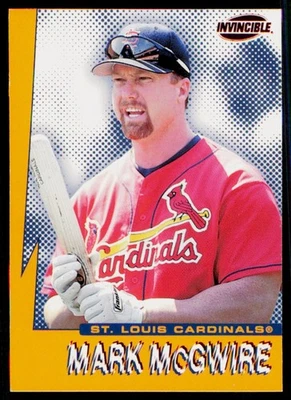 1999 Pacific Invincible - Seismic Force Mark McGwire #15 Portrait Cardinals - Imagem 1 de 2