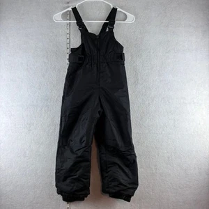 Cat & Jack Winter Snow Bibs Snowsuit Unsex Kids Size 4T Black Warm Insulated - Picture 1 of 7