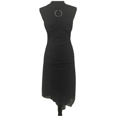 Vestido Halter Brillante Anillo Diamantes de Imitación Ruby ROX Y2K Capricho Asimétrico M De Colección Foto 1 de 4