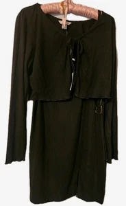 Speechless Black Dress With Sweater Jacket XXL - Picture 1 of 3