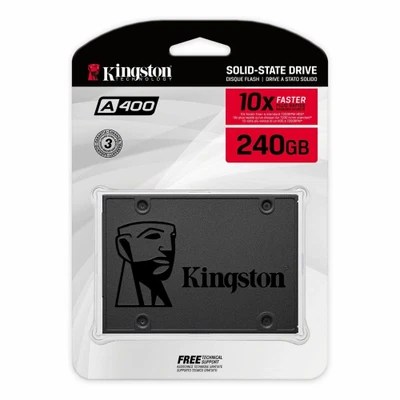 KINGSTON HARD DISK SSD INTERNO STATO SOLIDO 2,5 240GB SA400S37/240G SATA 6Gb/s P - Immagine 1 di 4