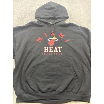 Sudadera con capucha de baloncesto Miami Heat negra talla XXL con licencia de la NBA Foto 1 de 4