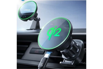 Cargador de Coche JOYROOM 15W MagSafe Qi2, Certificado Qi2, MagSafe Coche iPhone 16 Pro Foto 1 de 4
