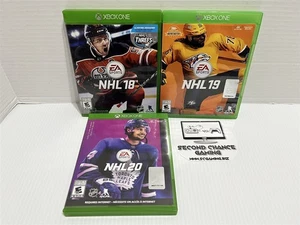 Xbox One NHL 18 19 20 Games Bundle Complete Tested Free Shipping - Picture 1 of 4