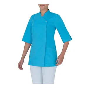 Casacca Donna Mirka Turchese Manica a 3/4 Giblor's - Divisa OSS Estetista - Foto 1 di 1
