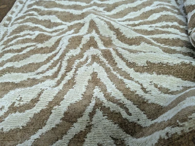 Barrow Fabrics 11114 "Sabi" Amimal Skin Chenille Boucle 36 x 54 Stripe Backed - Image 1 of 4