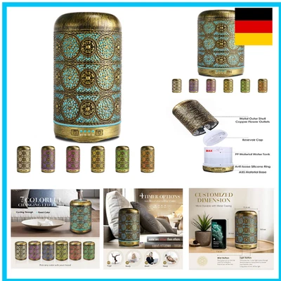 Metall Diffusor mit 7 Farben | Ultraschall-Befeuchter für Zuhause - Bild 1 von 4