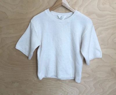 Suéter Banana Republic Manga Corta Beige Claro Tejido Informal Mujer Talla 16/18 Foto 1 de 4