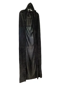 Black Cape with Hood for Adults,Hooded Cloak - Picture 1 of 2