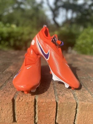Nike Vapor Edge 360 Pro Football PE Clemson Tigers CV3066-800 Size 14 Wide - Image 1 of 4