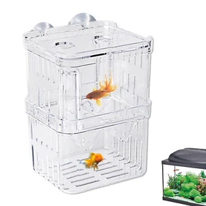 Aquarium Fish Tank Breeding Breeder Rearing Box Hatchery Solation Case, S M L - Picture 1 of 15