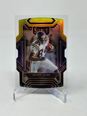 2021 Select Football Randy Moss Black Gold Prizm Die-Cut Card #237 - Image 1 of 2
