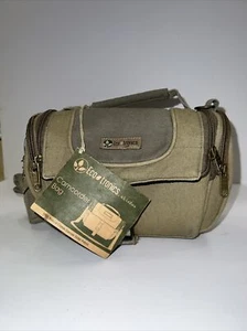 Vintage Ecotronics Camera Bag NEW WITH TAGS By LeZURA Army green - Picture 1 of 12