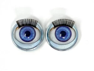 Replacement Blinking Eyes American Girl 16mm Baby Blue with Instructions - Picture 1 of 2
