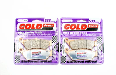 Conjunto de pastilhas de freio GOLDfren S33-106 sinterizado EBC Equiv FA209 dianteiro 2 Pr - Imagem 1 de 3