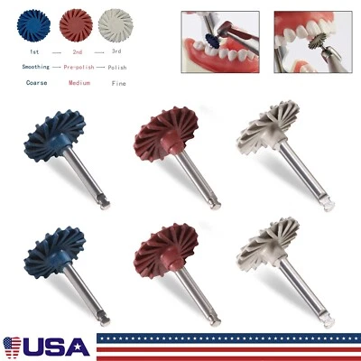 Sistema de diamante de pulido compuesto dental disco RA 14 mm kit de ruedas - juego completo Foto 1 de 4