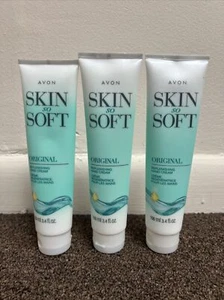 NEW Avon Skin So Soft SSS ORIGINAL Hand Cream lotion - 3.4 oz full size X 3 pack