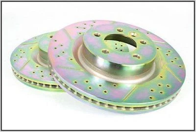 Land Rover LR3 Range Sport conjunto de freio dianteiro rotor disco perfurado SDB000614CDG novo - Imagem 1 de 2