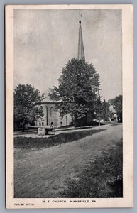 M.E. Postal K15 de la Iglesia Metodista Episcopal Mansfield PA Pennsylvania - Imagen 1 de 3