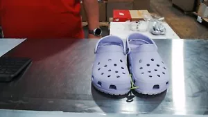 LikeNew_Crocs Unisex-Adult Classic Clogs (Best Sellers),_Lavender_9 Women/7 Men - Picture 1 of 10