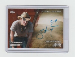 TOPPS WALKING DEAD EVOLUTION JAMES ALLEN MCCUNE/JIMMY AUTOGRAPH CARD  #99!