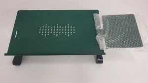Ergonomía sin jaula WorkEZ ajustable plegable soporte para computadora portátil escritorio para regazo, XL, verde - Imagen 1 de 5