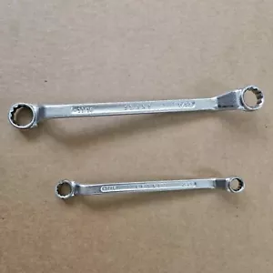 Vintage Sears Offset Doppelringschlüssel 3/8 7/16 5/8 11/16 SAE Made in USA - Bild 1 von 10