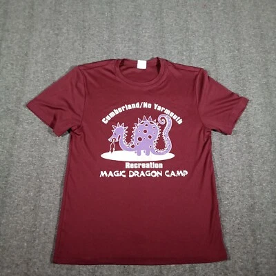 Camisa Cumberlan Juvenil Pequeña Roja Yarmouth Recreación Magic Dragon Camp Maine Foto 1 de 4