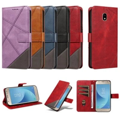 For Samsung Galaxy J4 J5 J6 J7 Prime A3 A5 A6 A7 A8 A9 Wallet Case Flip Cover - image 1 of 4