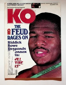 1993 December KO Knockout Boxing Magazine Riddick Bowe Lennox Lewis McKinney - Picture 1 of 8