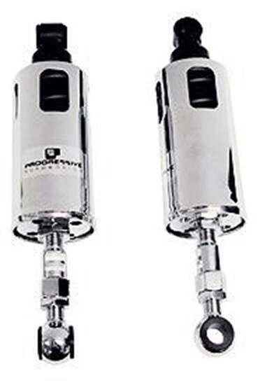 Amortiguadores traseros progresivos 422-4035C 422 cromados para 89-99 Harley Softail 29097 Foto 1 de 1