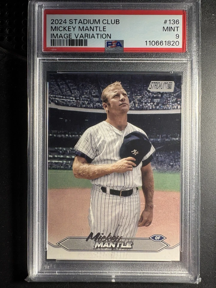 2024 Topps Stadium Club Mickey Mantle SP Image Variation New York Yankees PSA 9 - Image 1 of 1