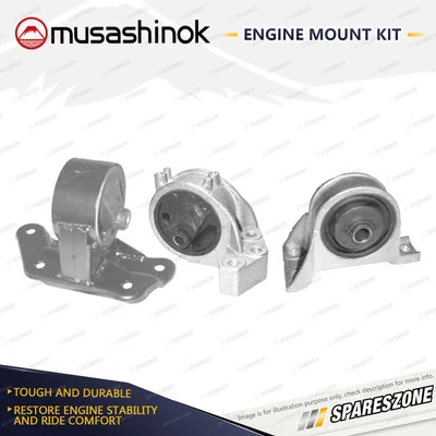 Musashinok Full Engine Mount Kit for Mitsubishi Magna TJ 3.5L V6 6G74 02-03 Auto - image 1 of 2