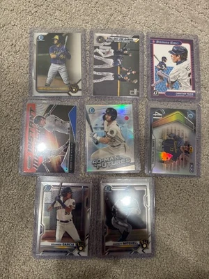 Topps Baseball Cards Milwaukee Brewers Lot of 8 - Image 1 of 2